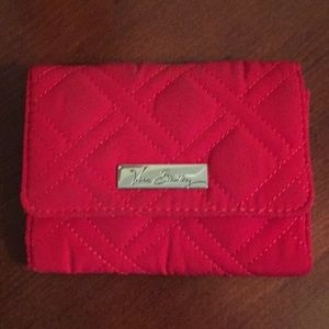 Vera Bradley Red Quilted Trifold Wallet
